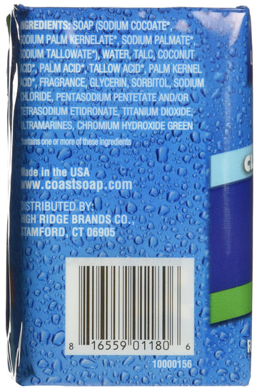 Coast jabon-original-azul-uso-ducha, limpieza suave para piel sensible.