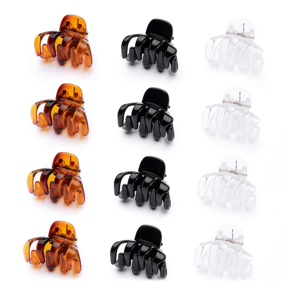 Cobahom pinza pelo pequeño 1.2 pulgadas negro: agarre suave para cabello fino.