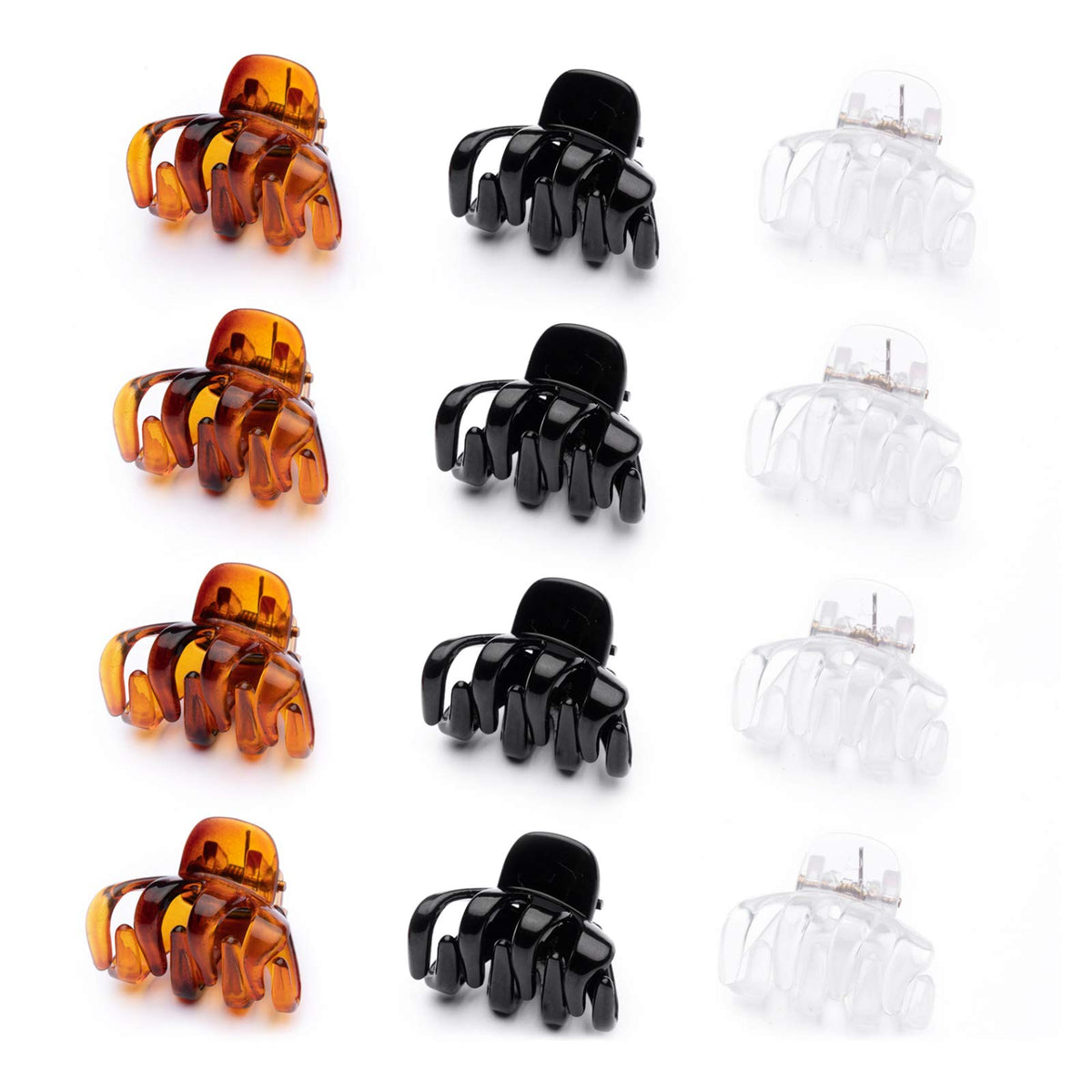 Cobahom pinza pelo pequeño 1.2 pulgadas negro: agarre suave para cabello fino.