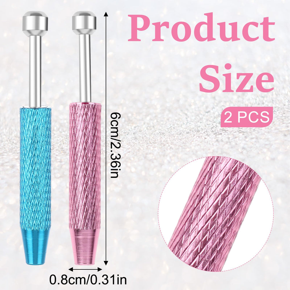 Cobee pinza bola piercing 4 garras rosado para gemas pequeñas y control.
