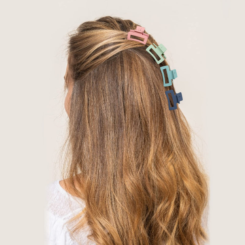 Cobainan pinzas de pelo negro clip pequeño para cabello seguro