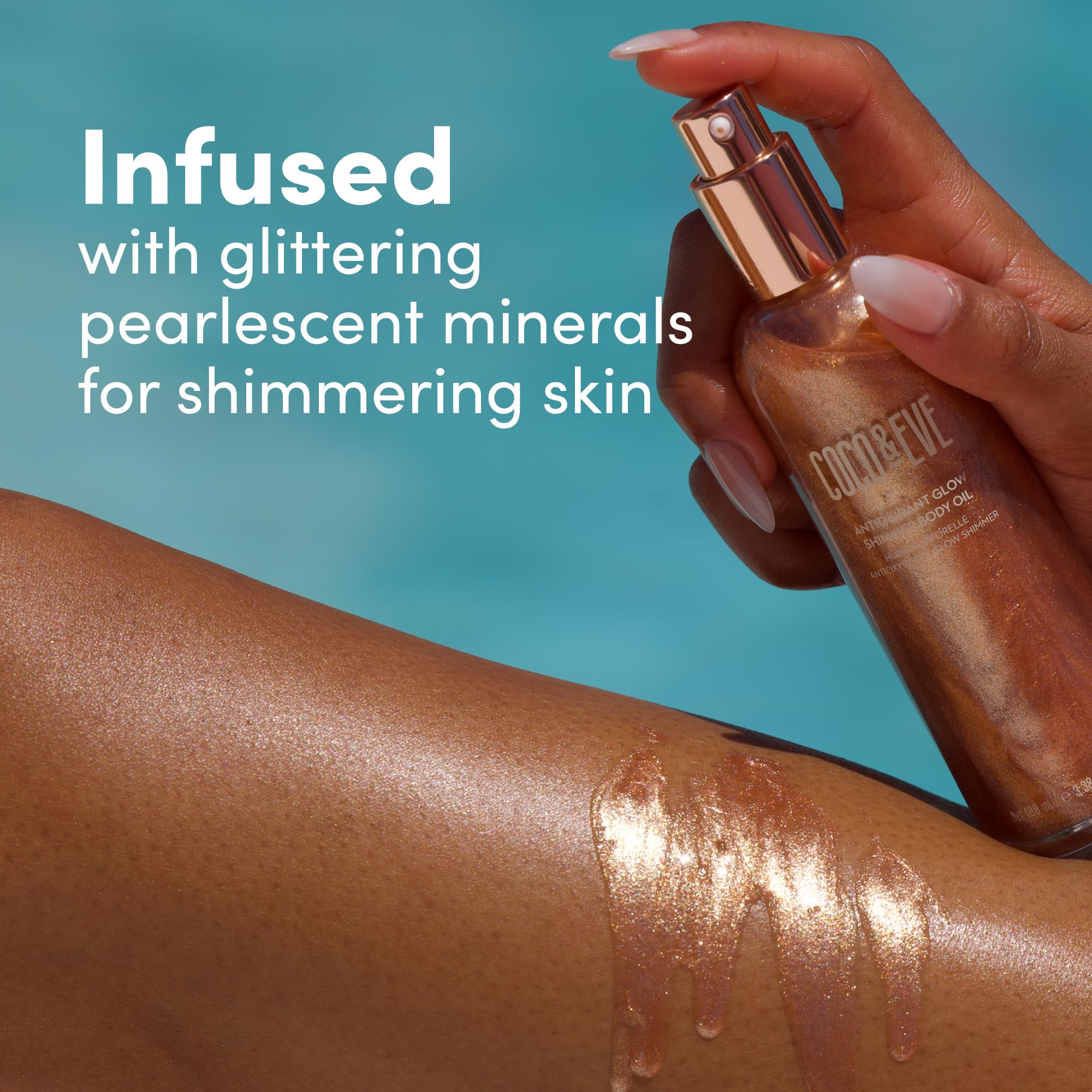 Resplandor instantáneo con Coco & Eve Antioxidant Glow al aplicar.