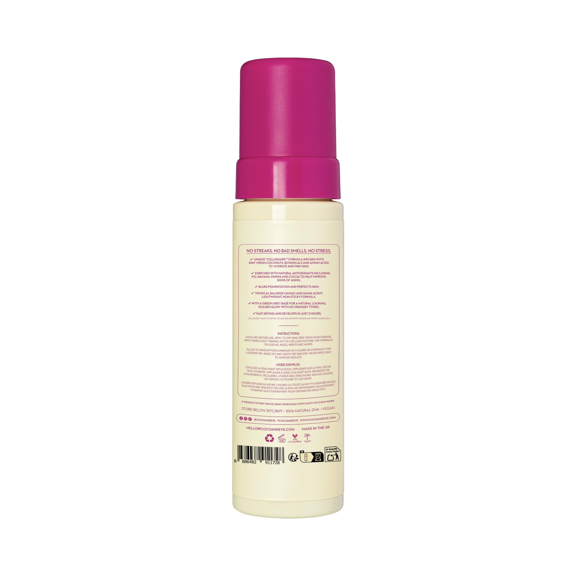Coco & Eve kit mousse auto-bronzant – applicateur gant pour une application précise