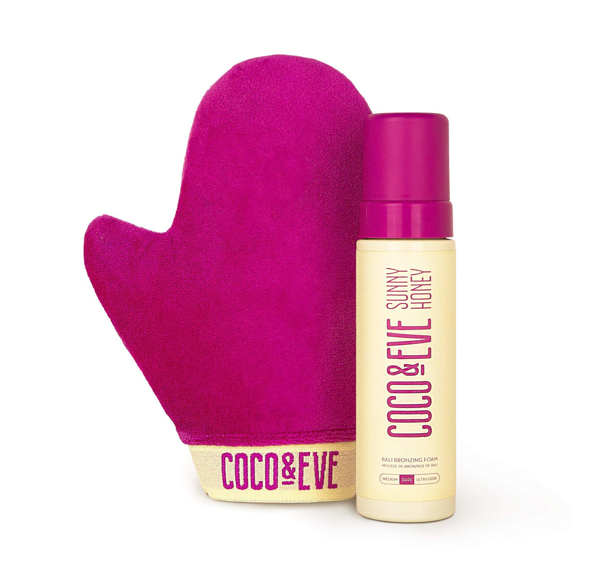 Coco & Eve kit mousse auto-bronzant – bouteille prête à l’emploi pour un fini uniforme