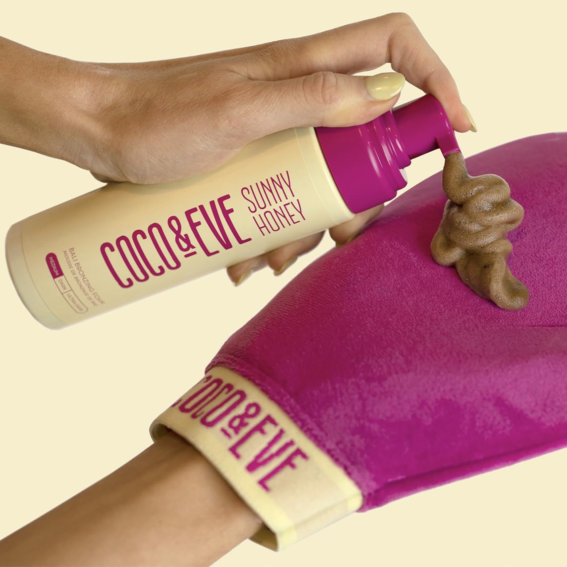 Coco & Eve Self Tanner Mousse: bronzage se développe en 2 heures.