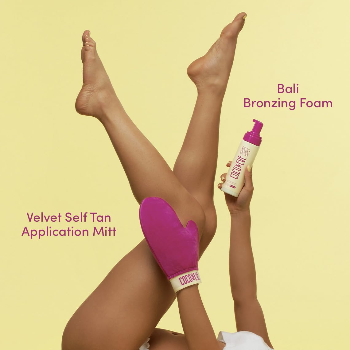 Coco & Eve Self Tanner Mousse: tenue durable pour 10 à 20 séances.