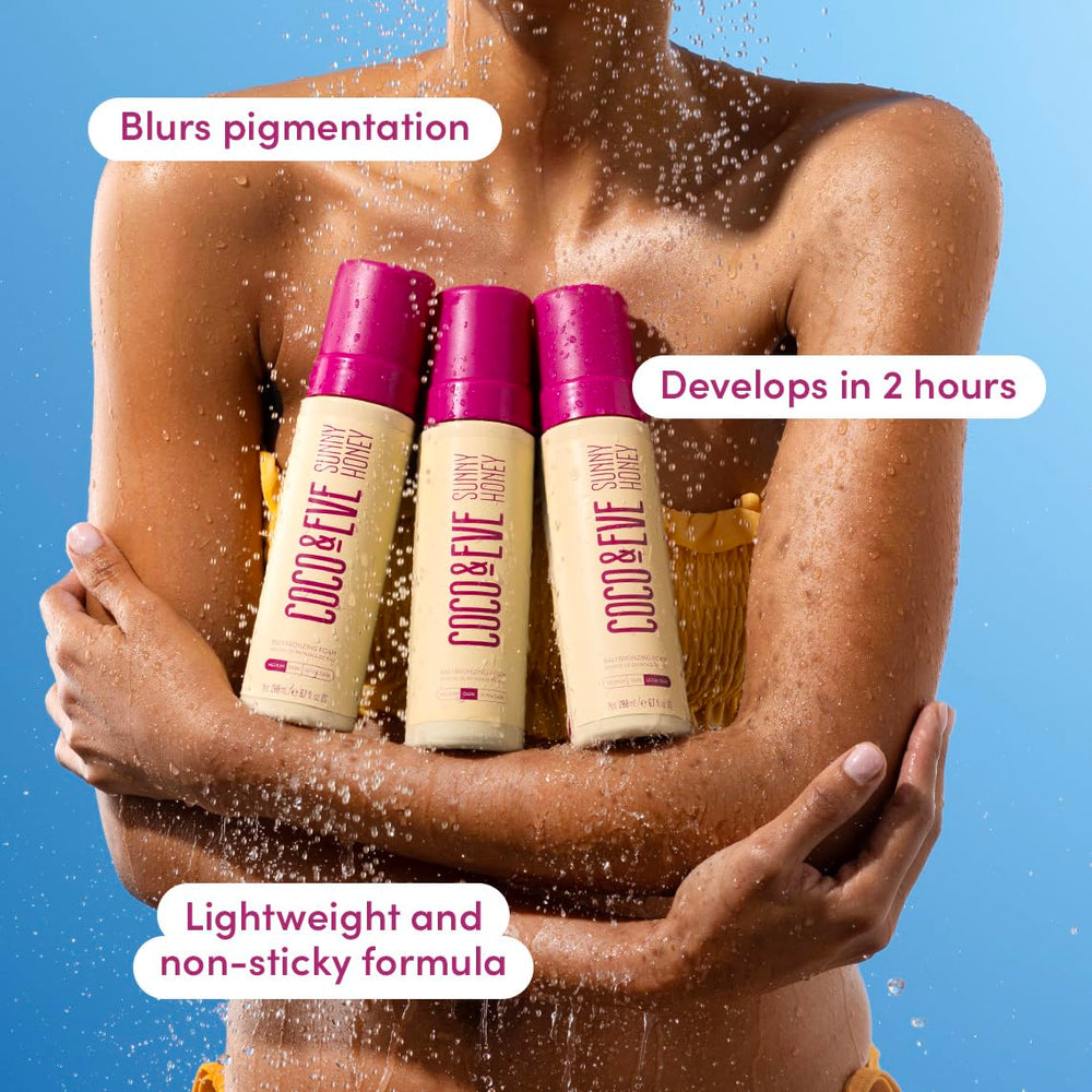 Coco & Eve Sunny Honey Bali bronceado mousse aroma tropical mango guayaba.