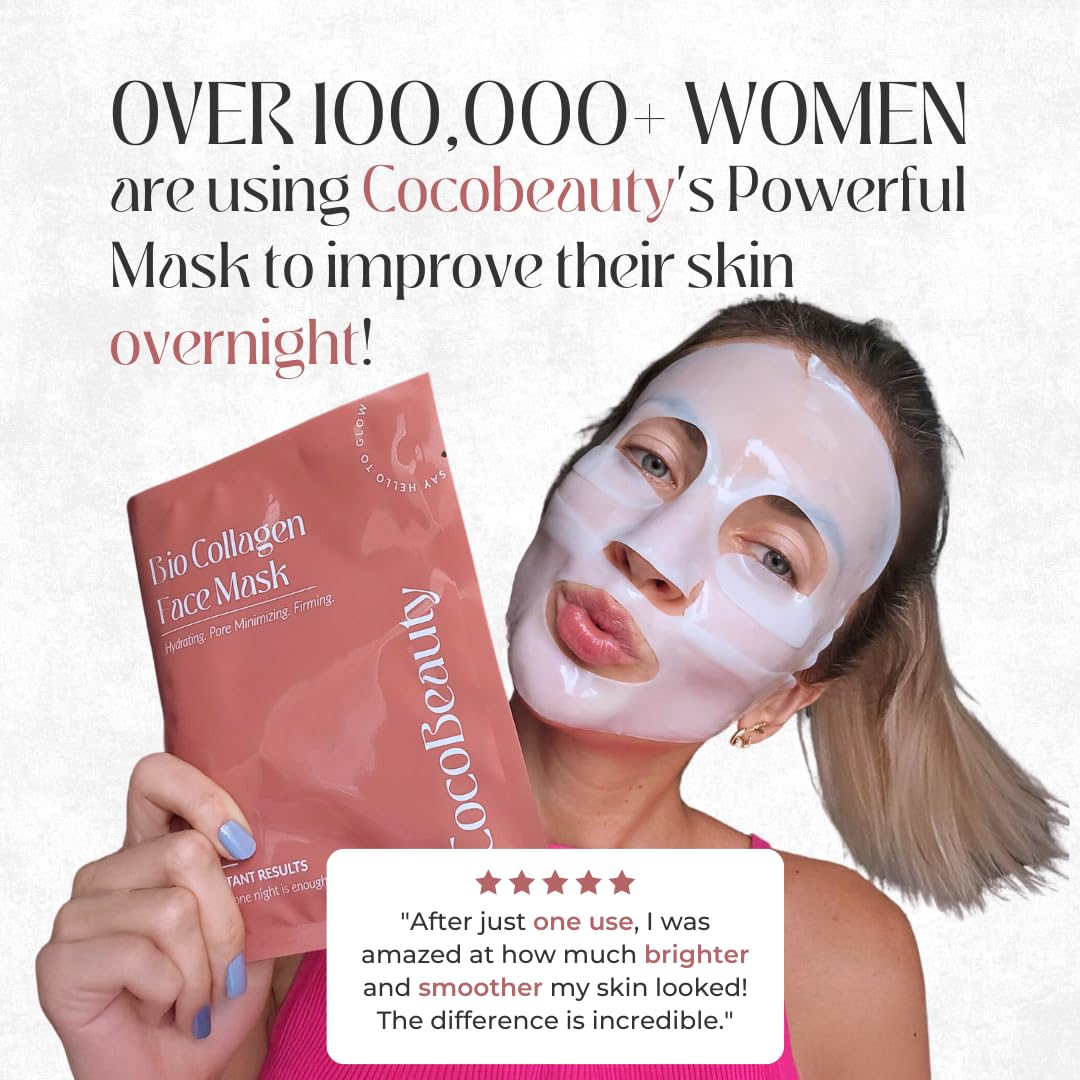 COCOBEAUTY mascarilla para brillo radiante y piel más luminosa