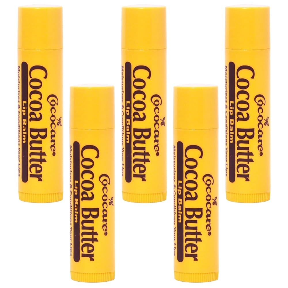 COCOCARE Cocoa Butter Lip Balm: little yellow stick delivering daily hydration for chapped lips.