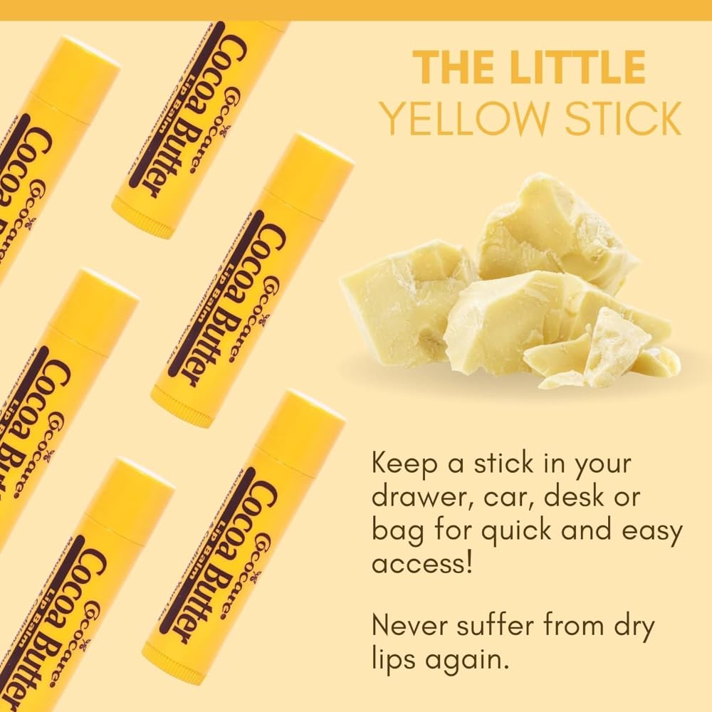COCOCARE Cocoa Butter Lip Balm wind protection for outdoor lips.
