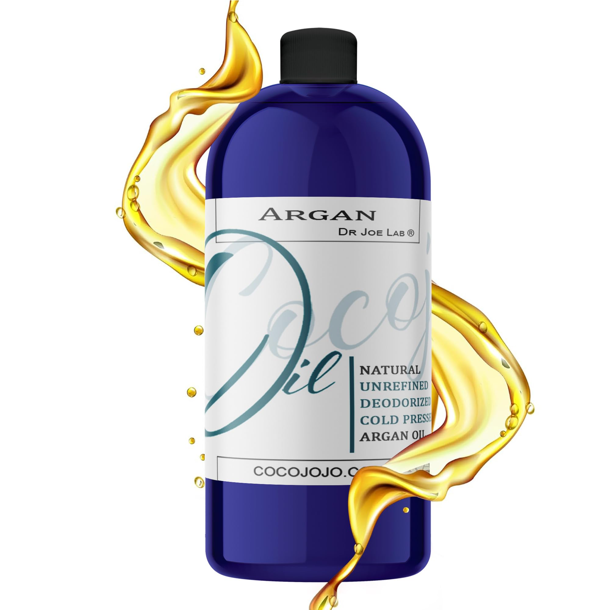 Aceite Cocojojo de argán desodorizado en frasco para uso diario.