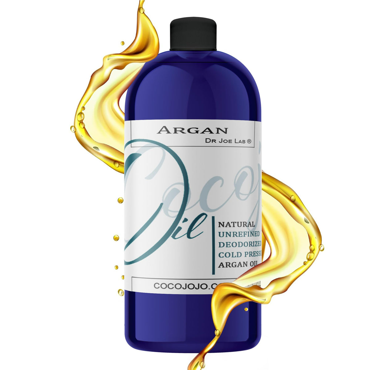 Aceite Cocojojo de argán desodorizado en frasco para uso diario.