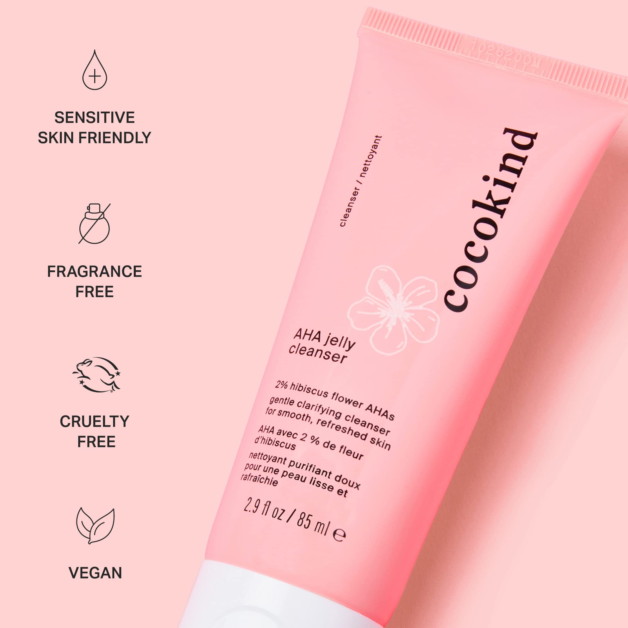 Cocokind AHA Jelly Cleanser: envase reciclable para una rutina más sostenible