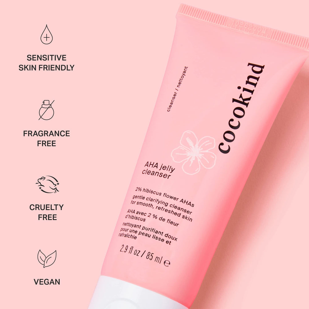 Cocokind AHA Jelly Cleanser: envase reciclable para una rutina más sostenible
