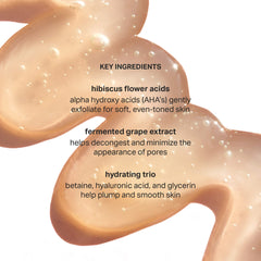 Cocokind AHA Jelly Cleanser: manos aplicando masaje para despertar la piel