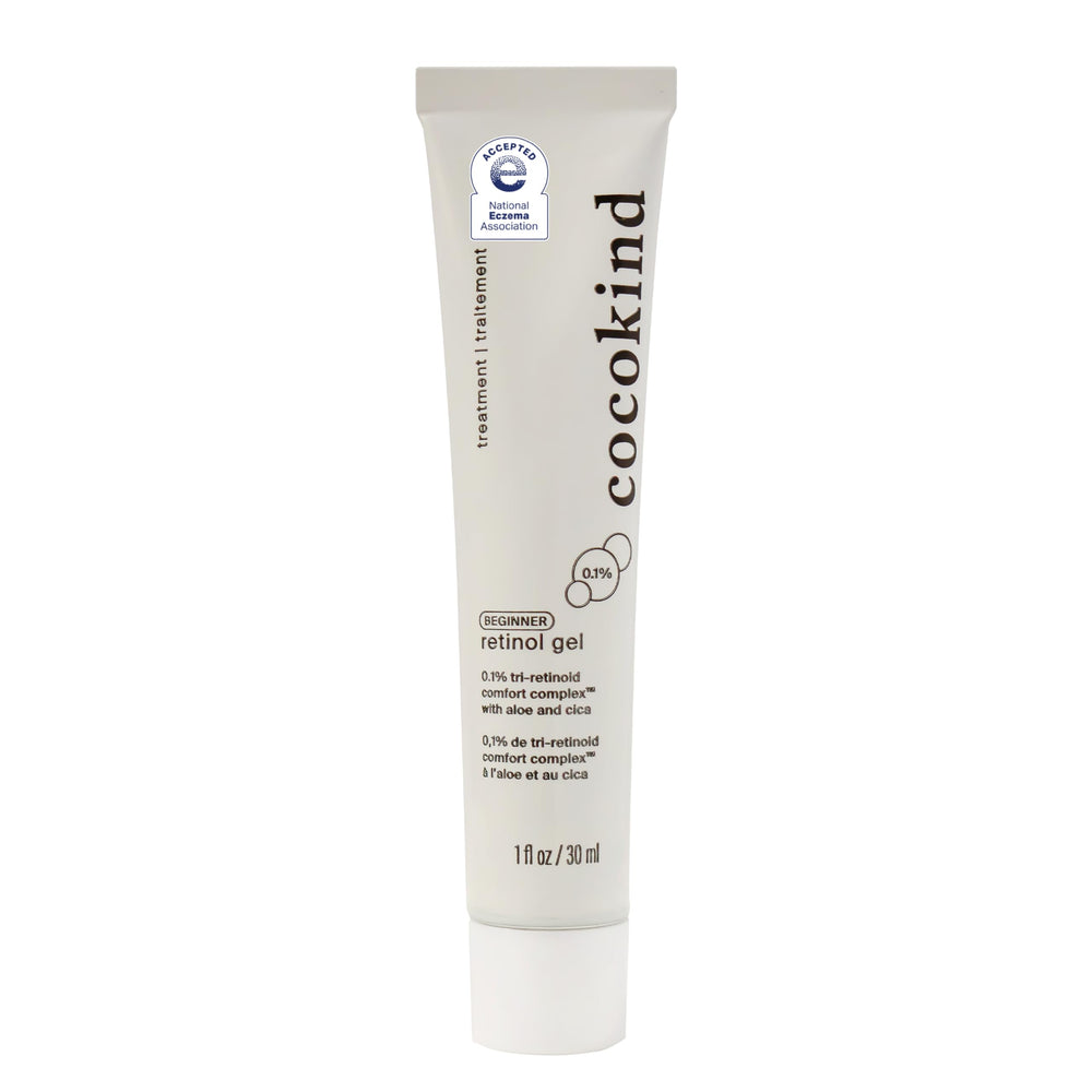Cocokind gel de retinol para principiantes en botella, suave para piel sensible, uso nocturno