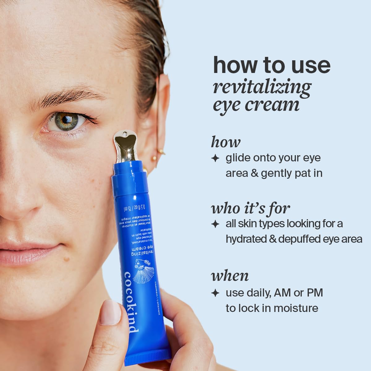 Cocokind crema ojos ilumina contorno para aspecto radiante