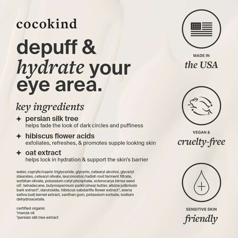 Cocokind crema ojos uso diario con beneficios visibles sin irritación