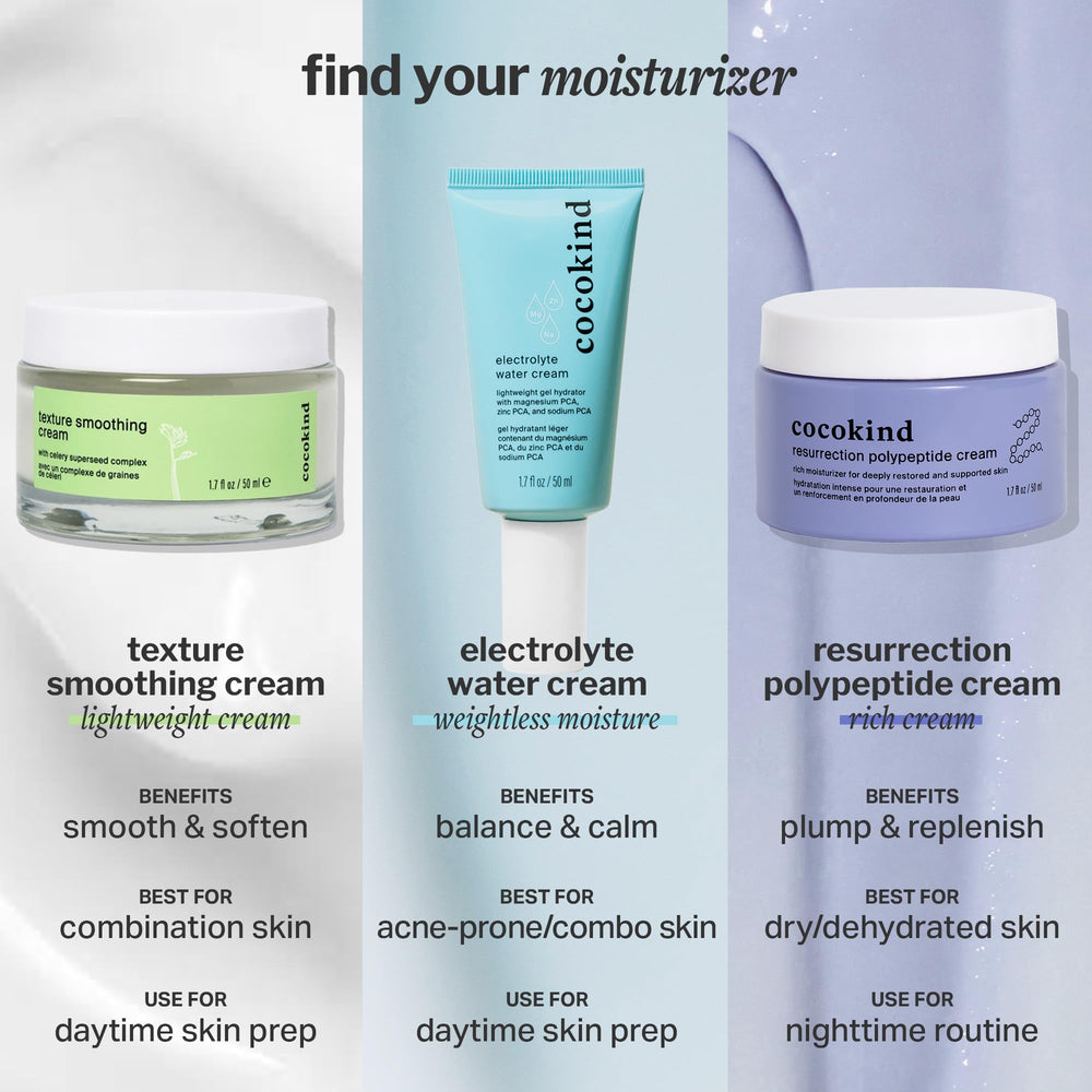 Fragrance-free, vegan formula from Cocokind Electrolyte Water Cream.
