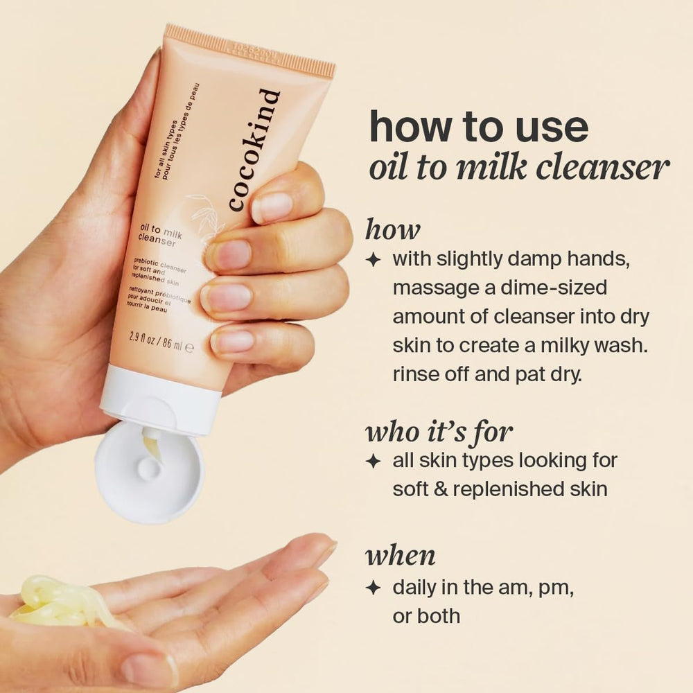 Cocokind limpiador, remoción suave de maquillaje