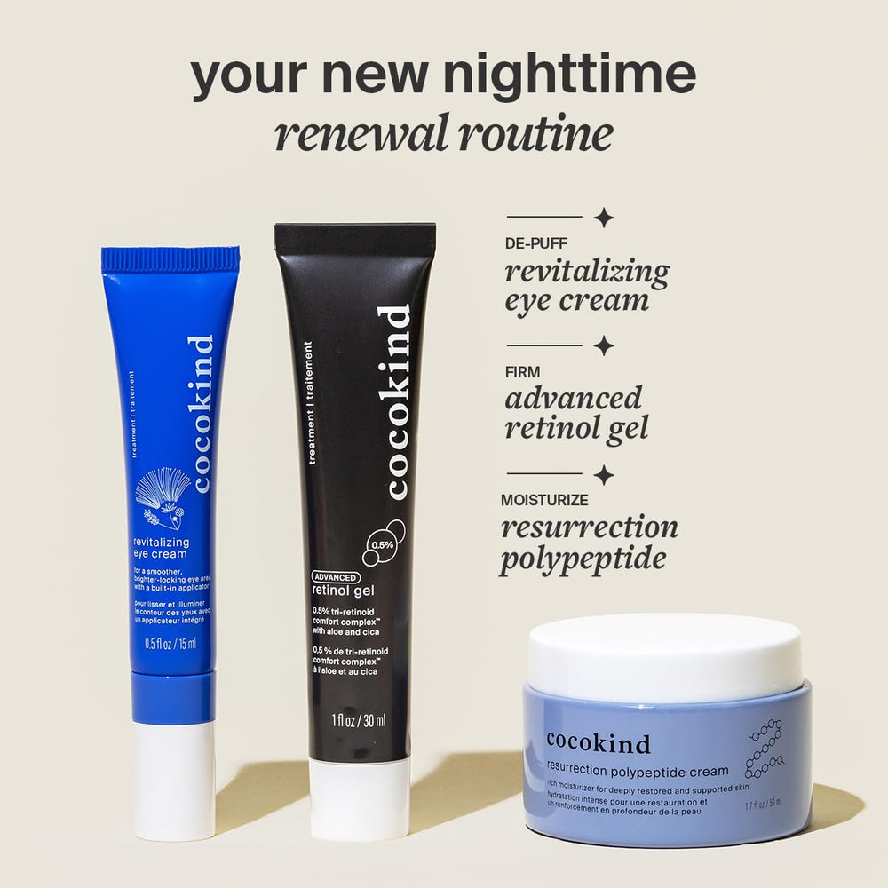 Cocokind Gel Retinol 0.5% apto para principiantes y piel sensible.