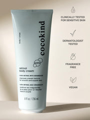 Cocokind Retinol Body Cream pump top for easy application