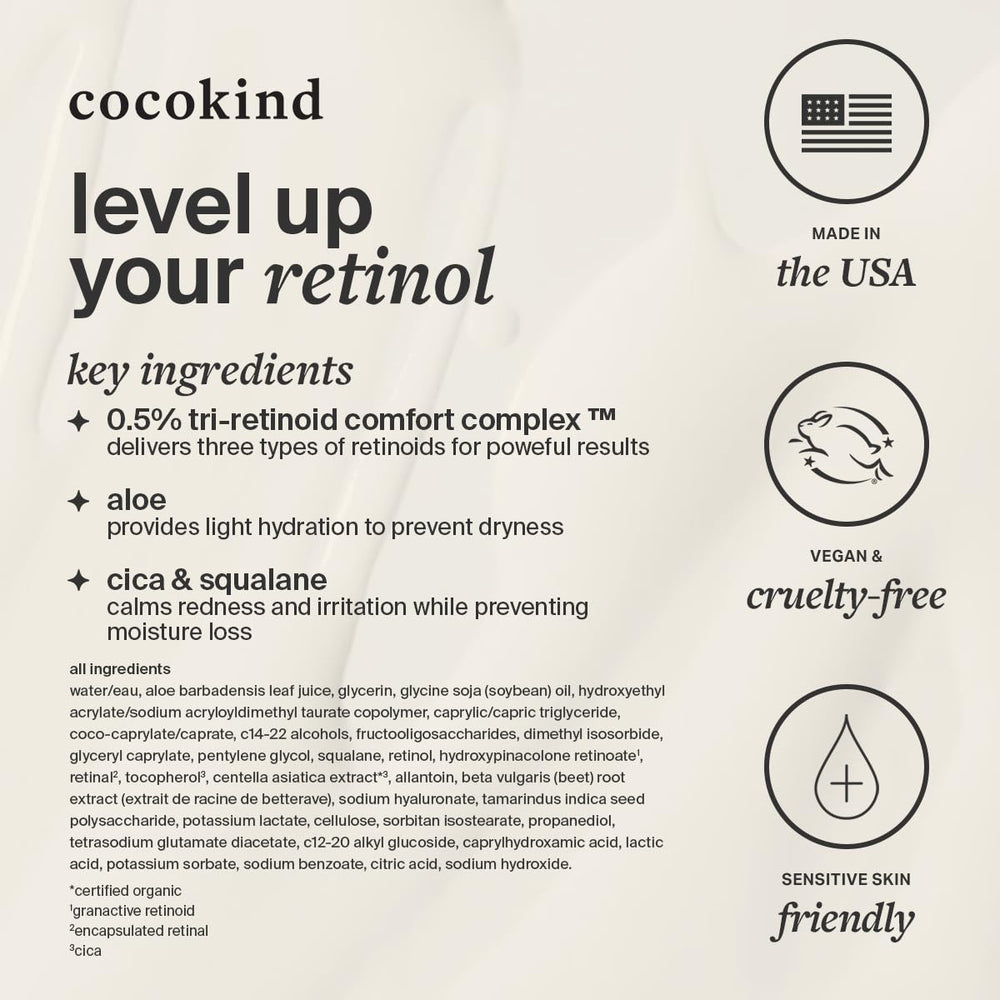 Cocokind Uso diurno con protector solar para completar la rutina.