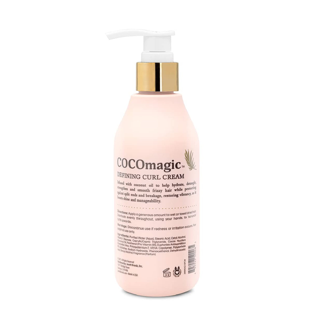 Cocomagic Crema Definidora de Rizos, textura cremosa para rizos más manejables.