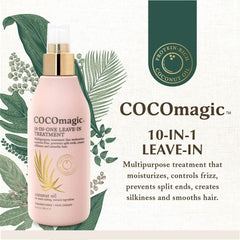 Cocomagic 10-en-1 aceite de coco para nutrición y brillo.