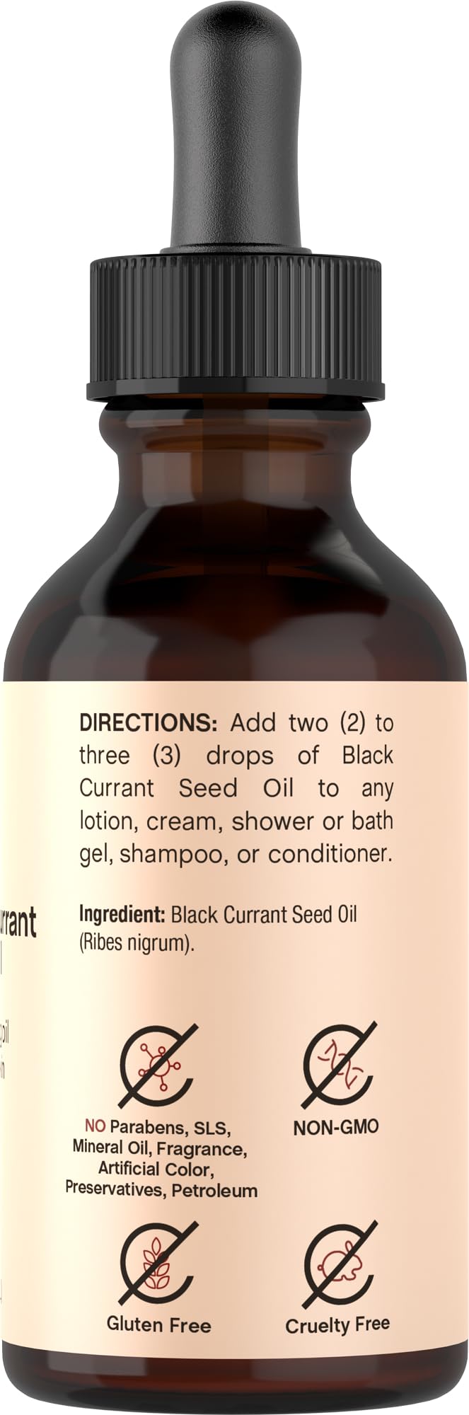 Coera Aceite de Grosella Negra, aplicación capilar suave para cabello fino y seco.