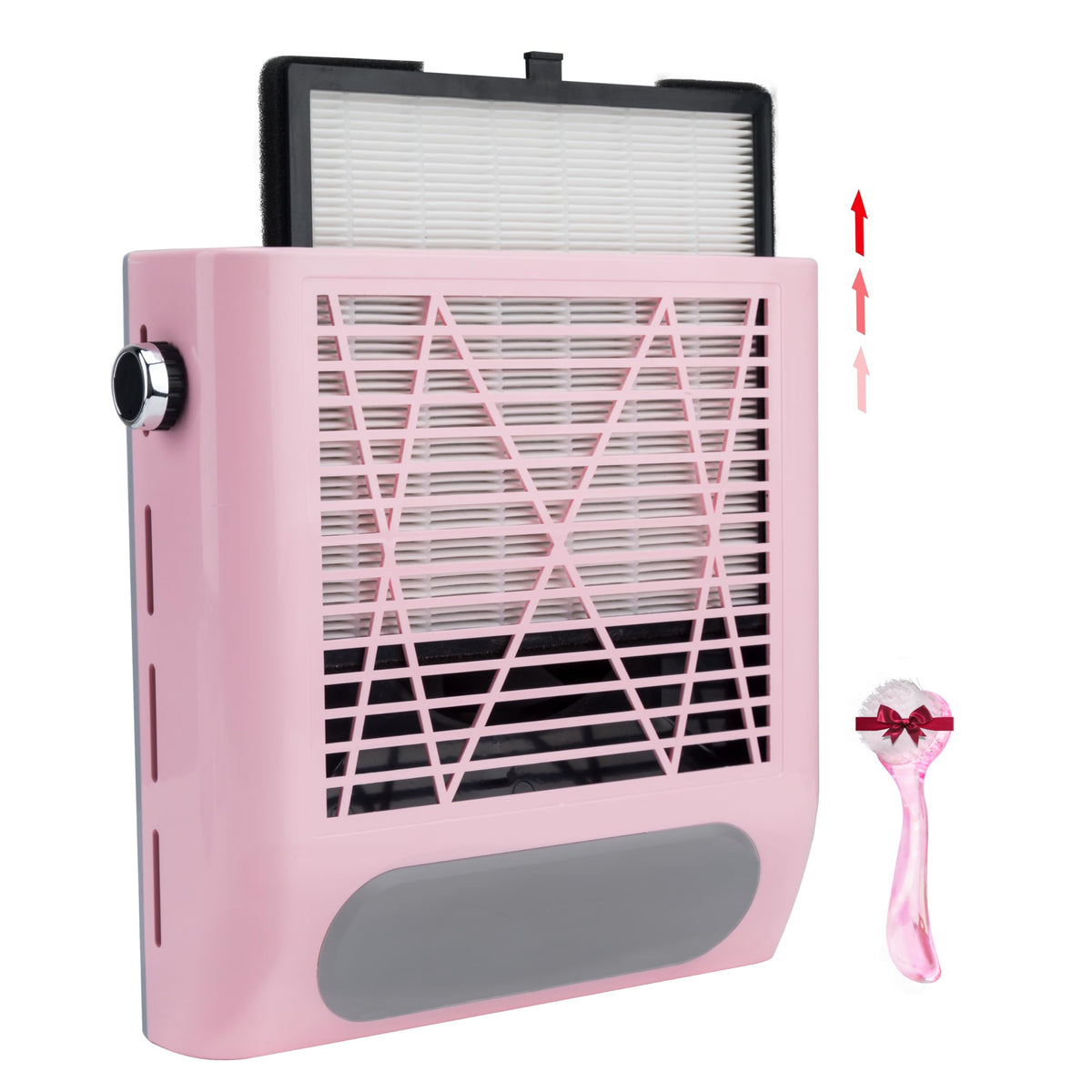 CoFashion colector polvo uñas 80w, vista frontal, para una manicura limpia.