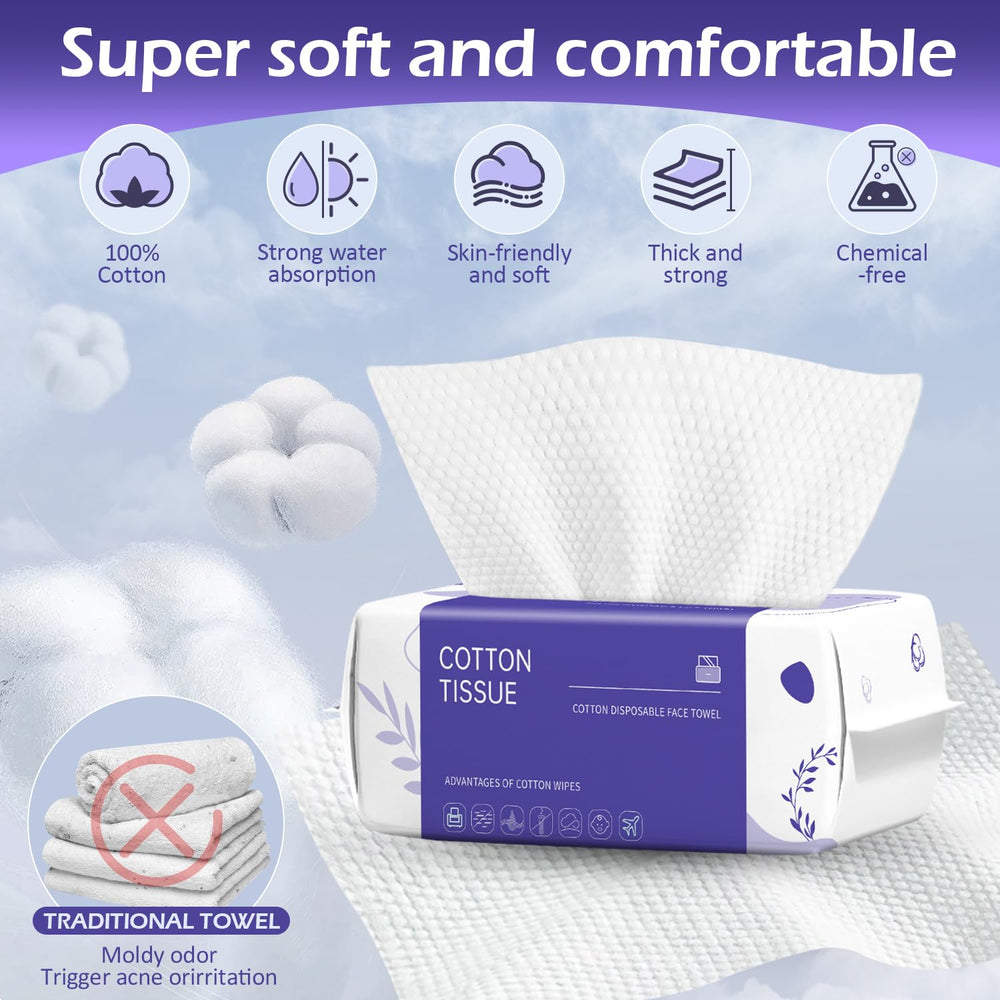 Toallitas Cocooness de algodón suave para desmaquillar con delicadeza.