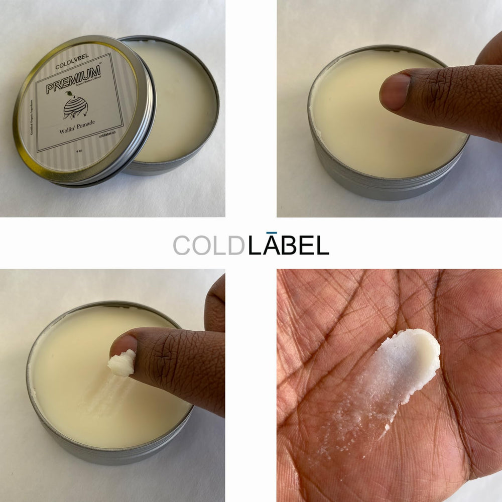 COLDLABEL Wolfin Pomada, ingredientes orgánicos que cuidan el cabello.