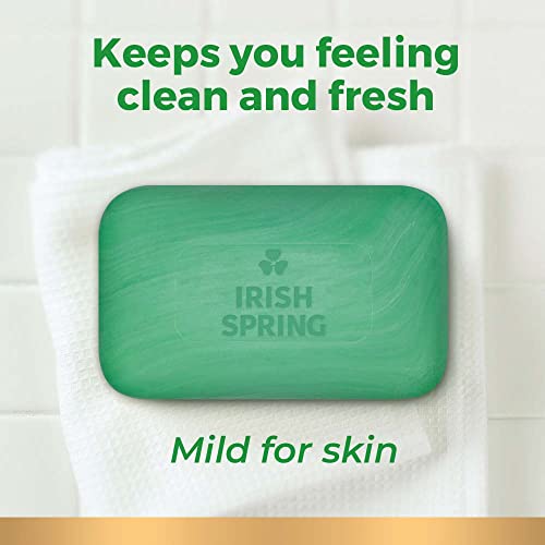 Colgate Irish Spring espuma abundante, limpieza rápida y eficiente.