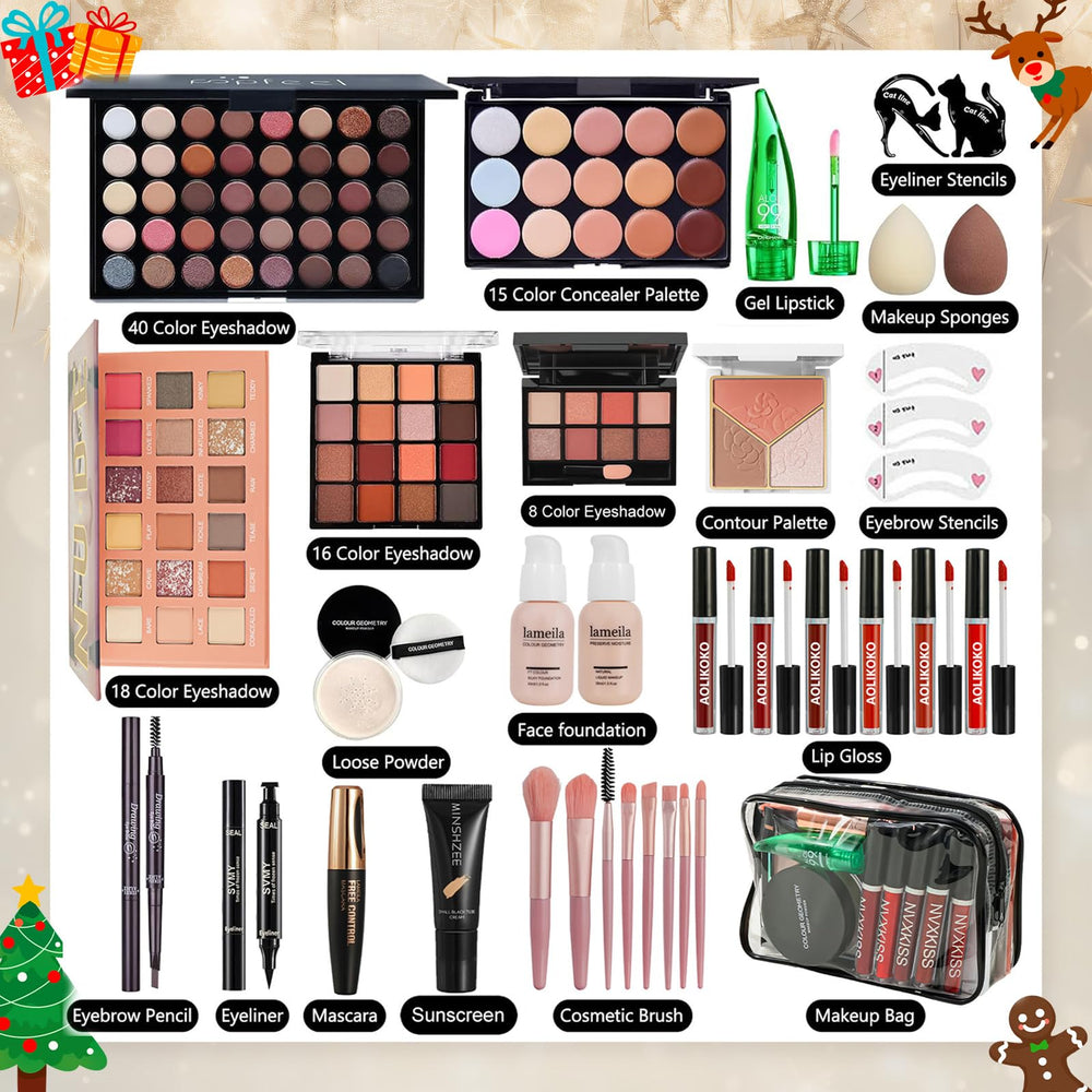 Coliusa paleta sombras 40 colores, variedad para looks diarios y de noche.
