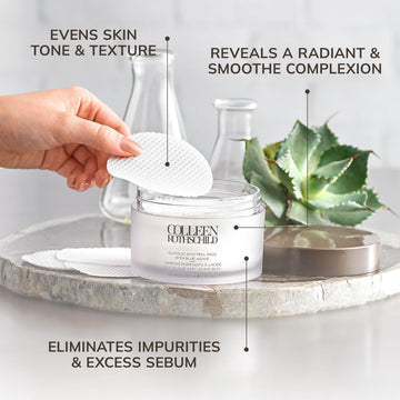 COLLEEN ROTHSCHILD toallitas exfoliantes dosis 10% para renovación gradual