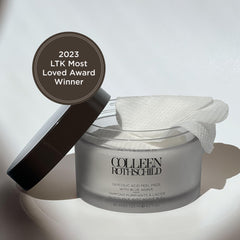 COLLEEN ROTHSCHILD toallitas exfoliantes contiene acido glicolico y lactico 10%