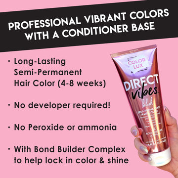 Color Lux Direct Vibes Magenta, tinte en pelo para look audaz y temporal.