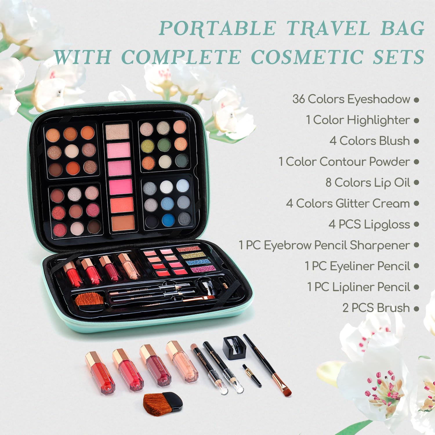 Color Nymph bolso de maquillaje portátil para llevarlo todo.
