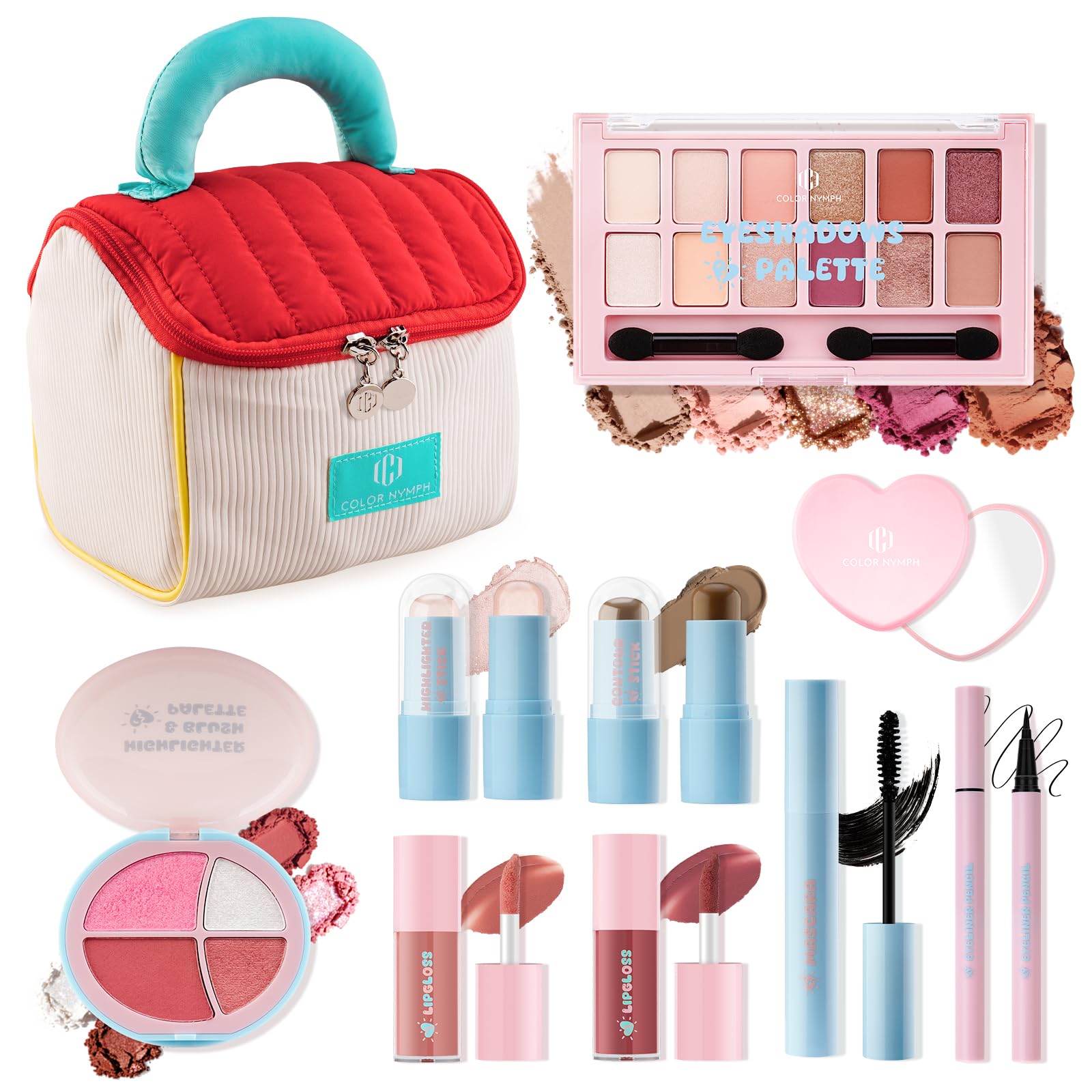 Color Nymph kit completo con bolso Cutie Pie para llevar en cualquier lugar.
