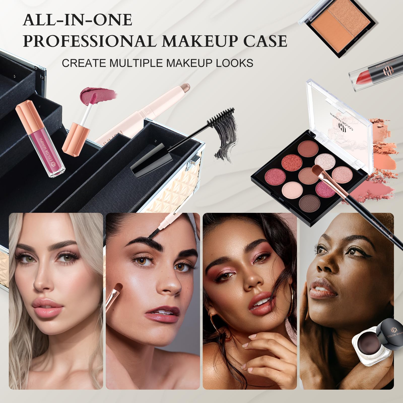 Color Nymph kit maquillaje lavable a agua sin desmaquillante especial