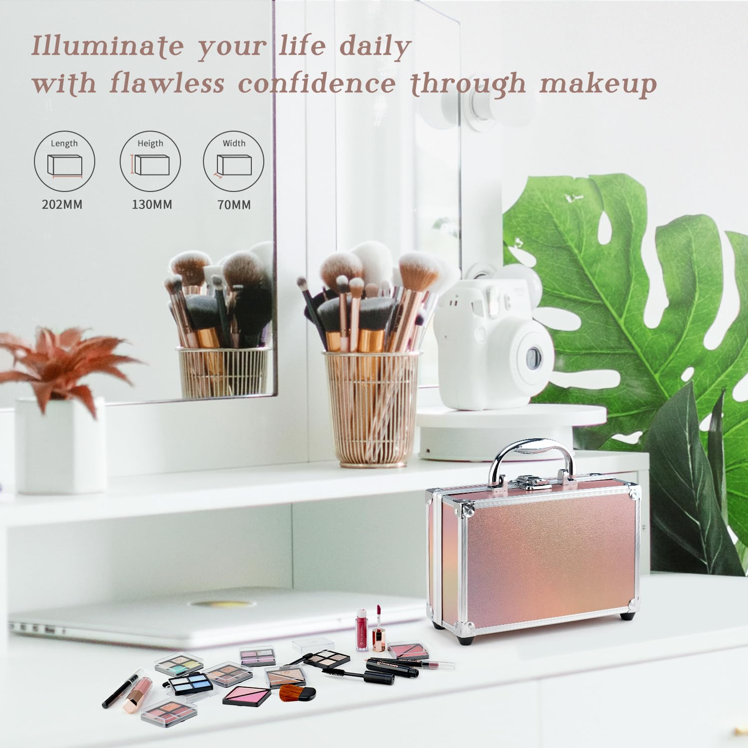 Labial Color Nymph tono dorado para labios brillantes.