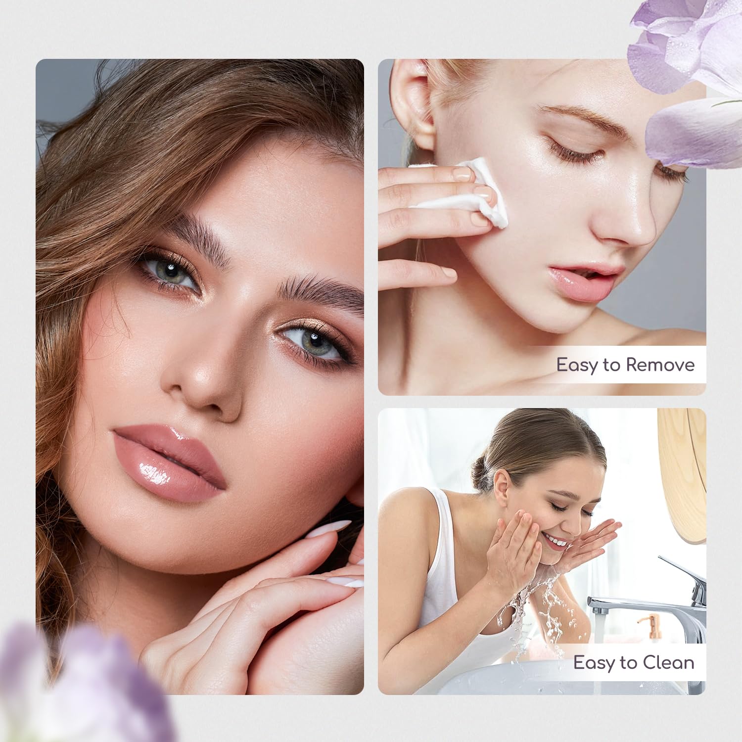 Color Nymph pressed powder with mirror for easy touch-ups
