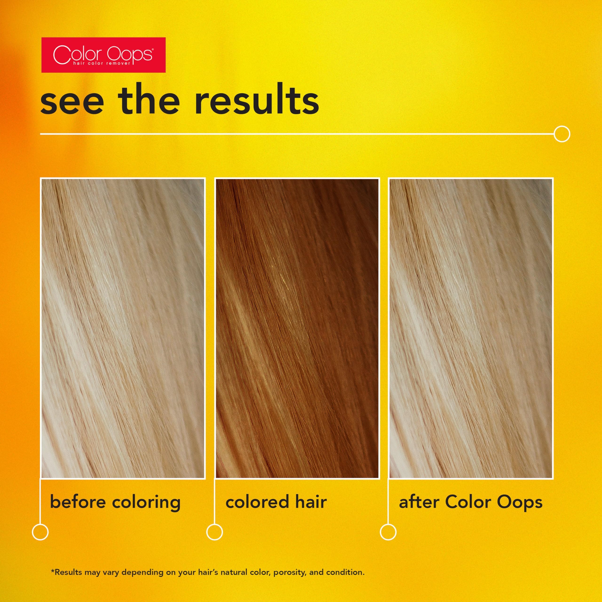 Color Oops: fórmula nutritiva con aloe y soja para cuidar el cabello durante el proceso.