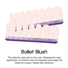 Color Street Ballet Blush: acabado crema suave que realza uñas con tono pastel.
