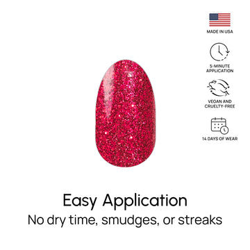 Color Street Cherry on Top: hechas en EE. UU. con tiras de esmalte 100% reales.