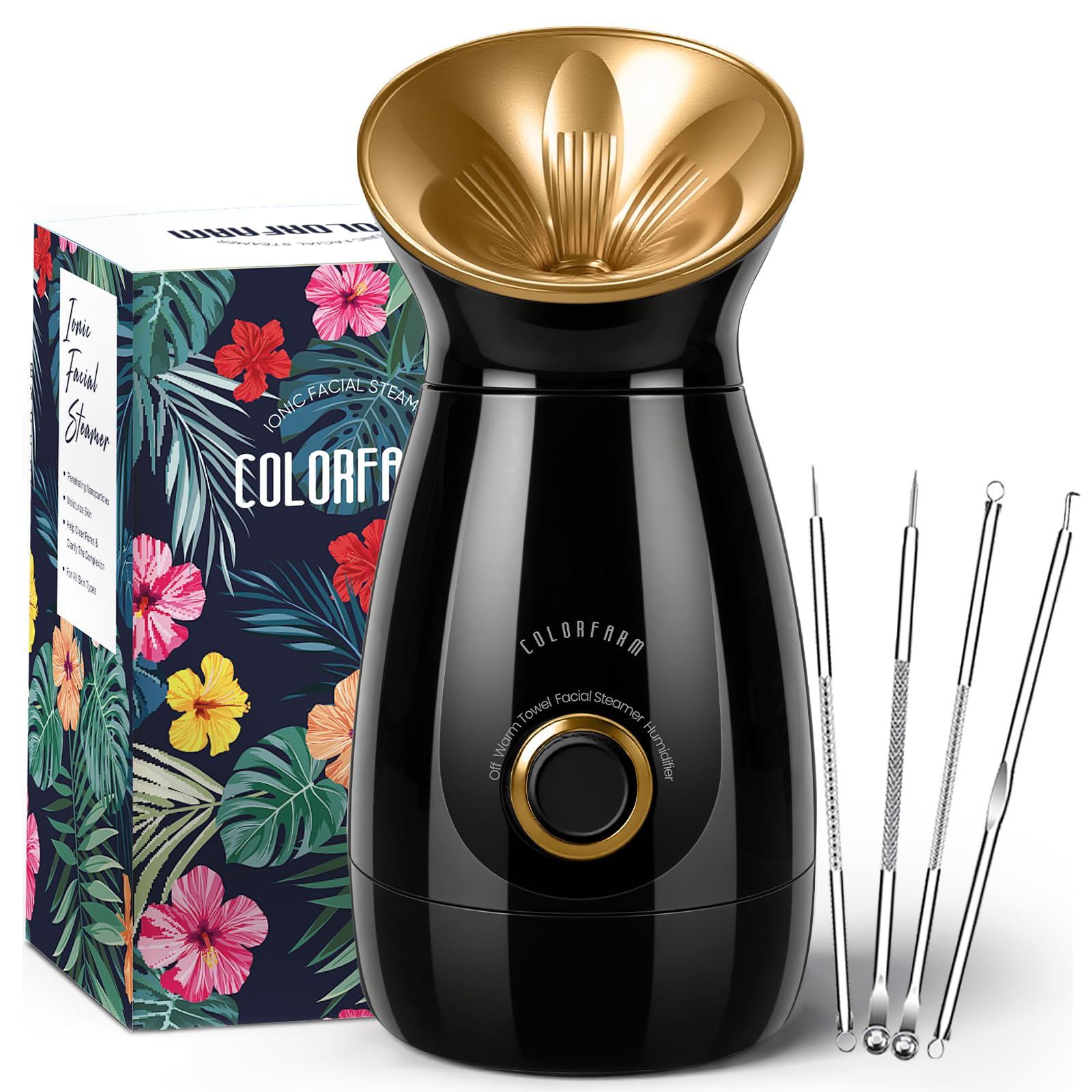 Colorfarm Nano Ionic: vapor nano fino para limpieza facial profunda.