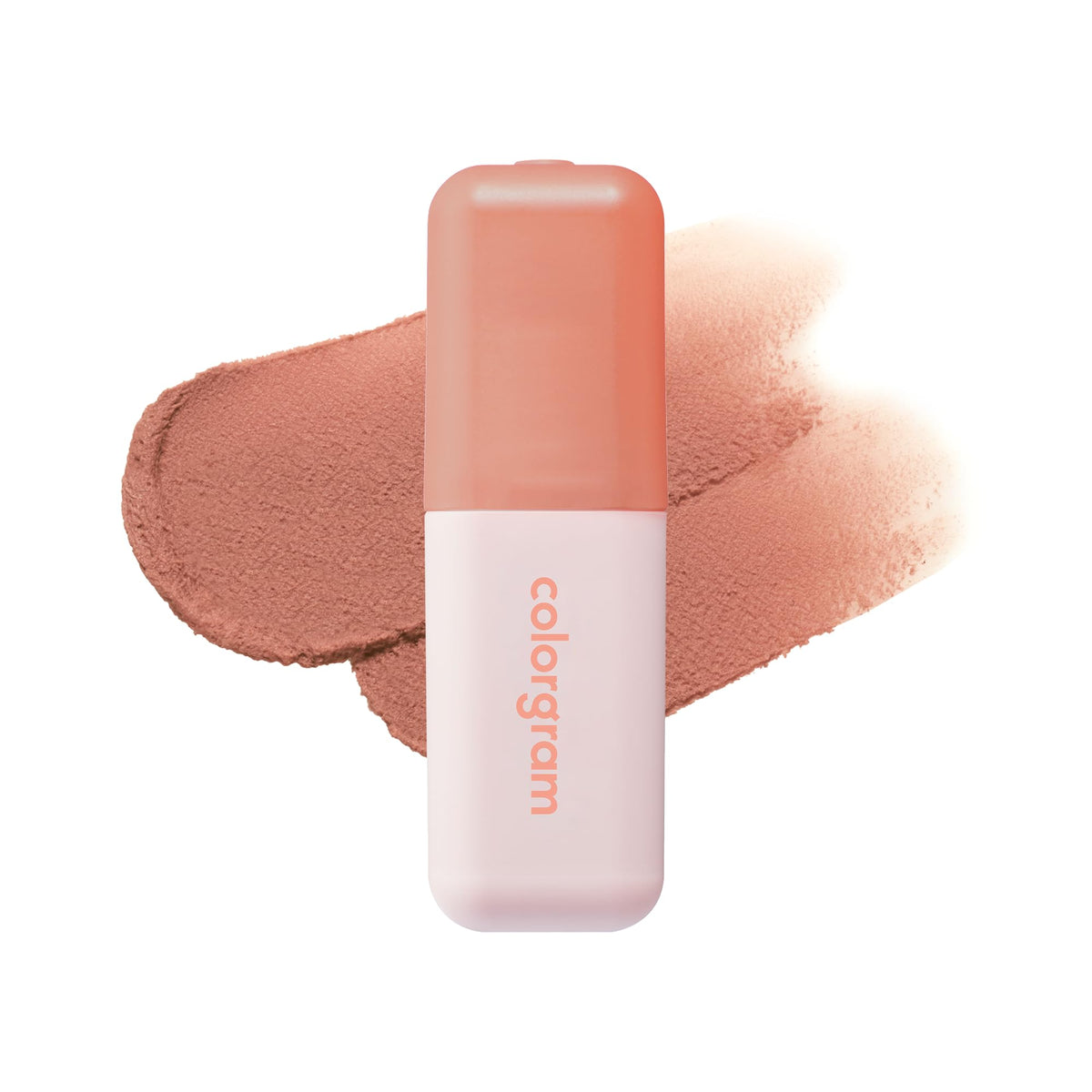 Colorgram Nude Blur Tint 01 Salmon Beige en botella, acabado suave y duradero para labios.