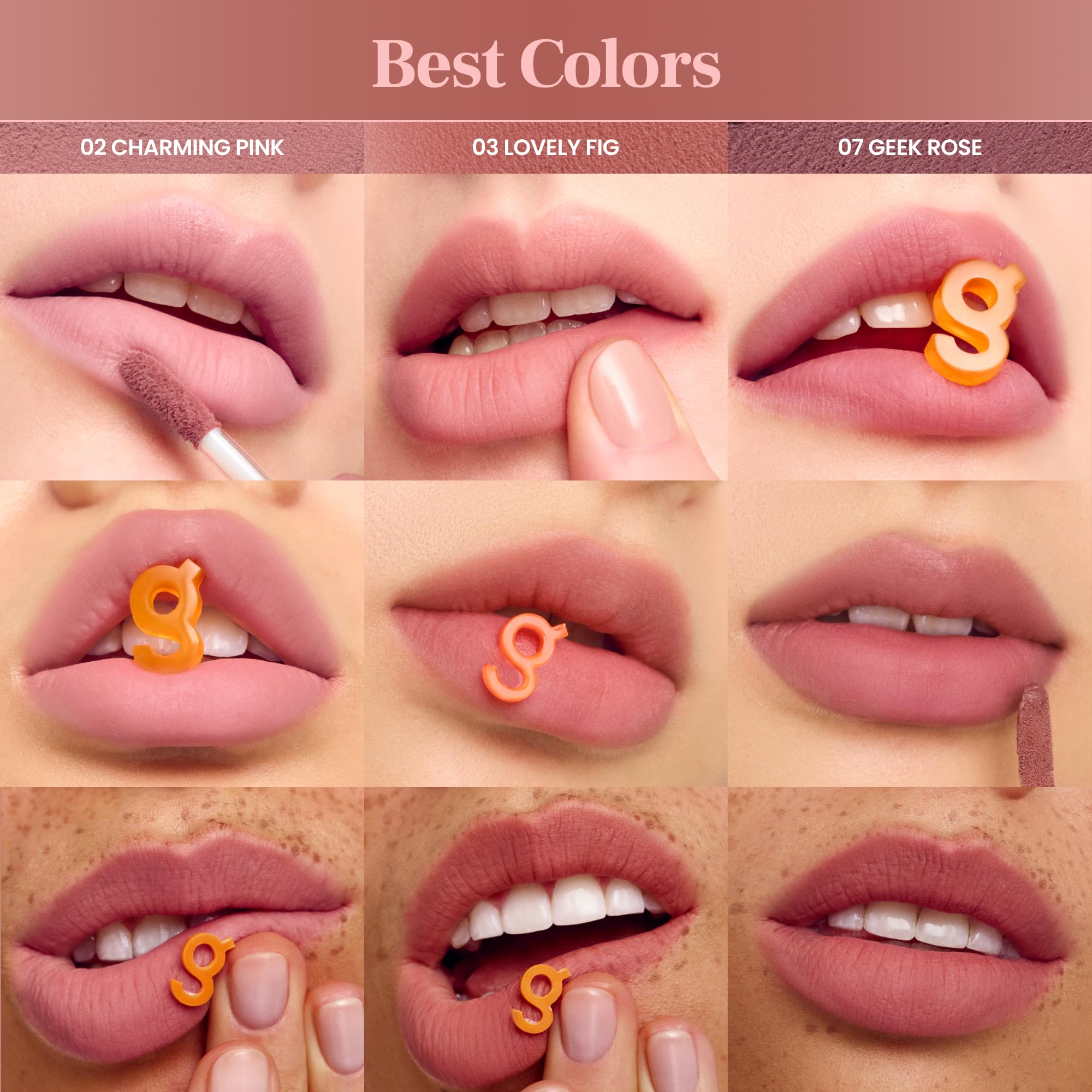 Colorgram Nude Blur Tint 01 Salmon Beige larga duración sin transfer para uso diario.