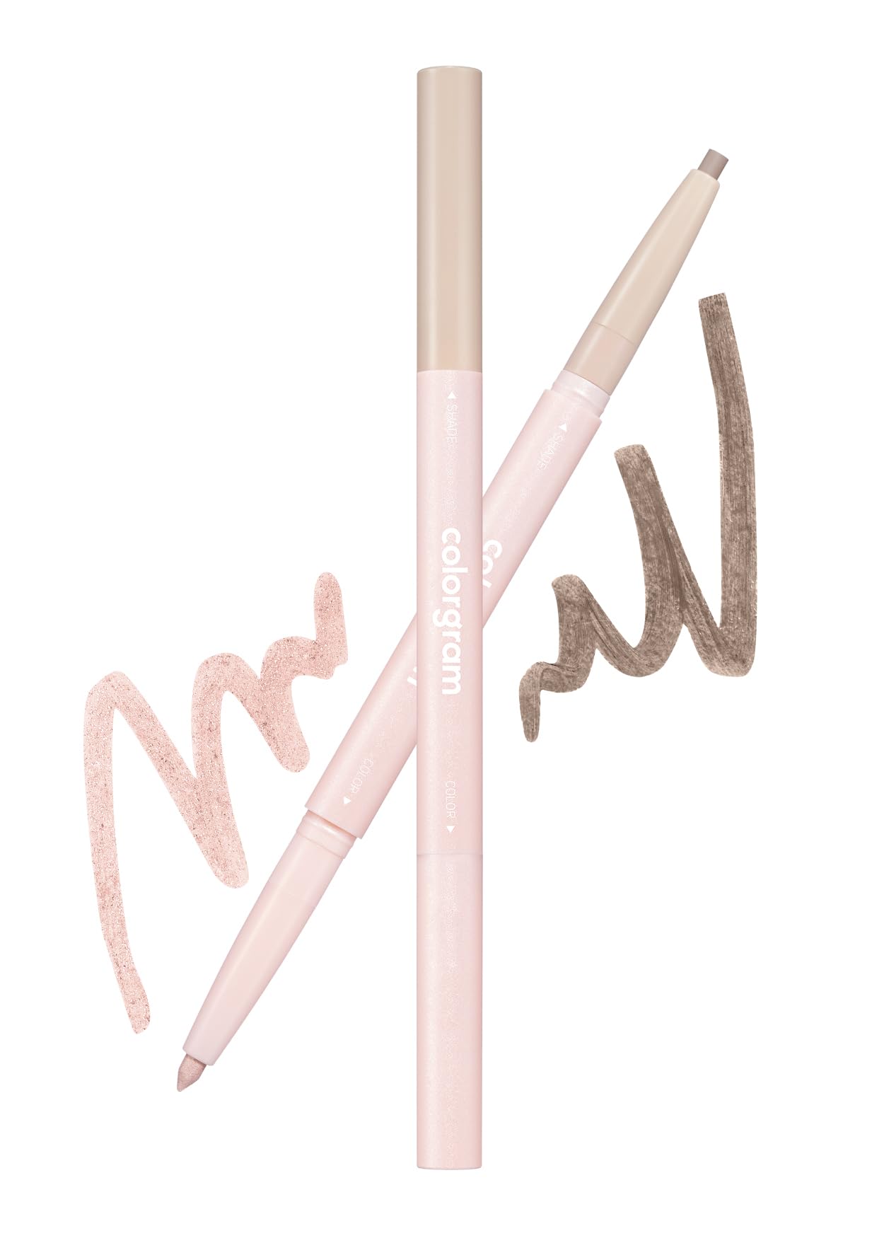 COLORGRAM Under Eye Highlighter Stick demonstrating double-sided design for depth and lift.